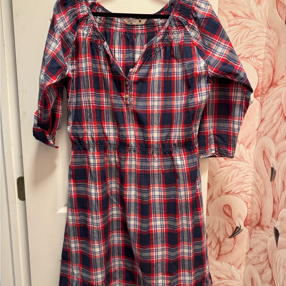Lee Red and Blue Plaid Dress